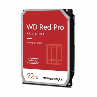 Disco Duro Interno Wd Red Pro 22tb 3.5 Escritorio Sata3 6gb/S 512mb 7200rpm 24x7 Hotplug Nas 1-24 Bahias Wd221kfgx
