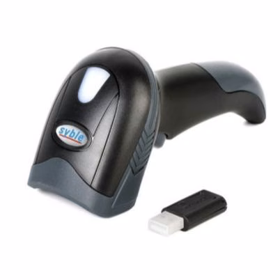 Lector de Código de Barras Syble XB-6221RB Manual en Color Negro con Tecnología 1D/2D y Conectividad Dual Alámbrica e Inalámbrica